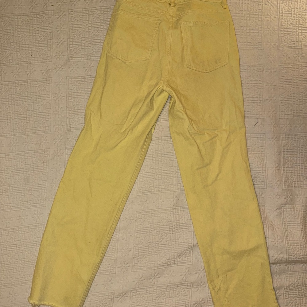 Yellow Straight-Leg Pants - Picture 7 of 8